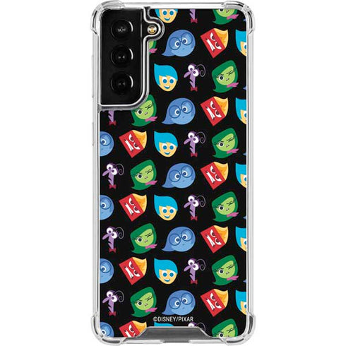 Disney Inside Out Character Pattern Galaxy S21 FE Clear Case